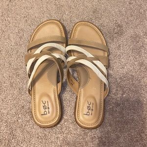 Brown strappy sandals